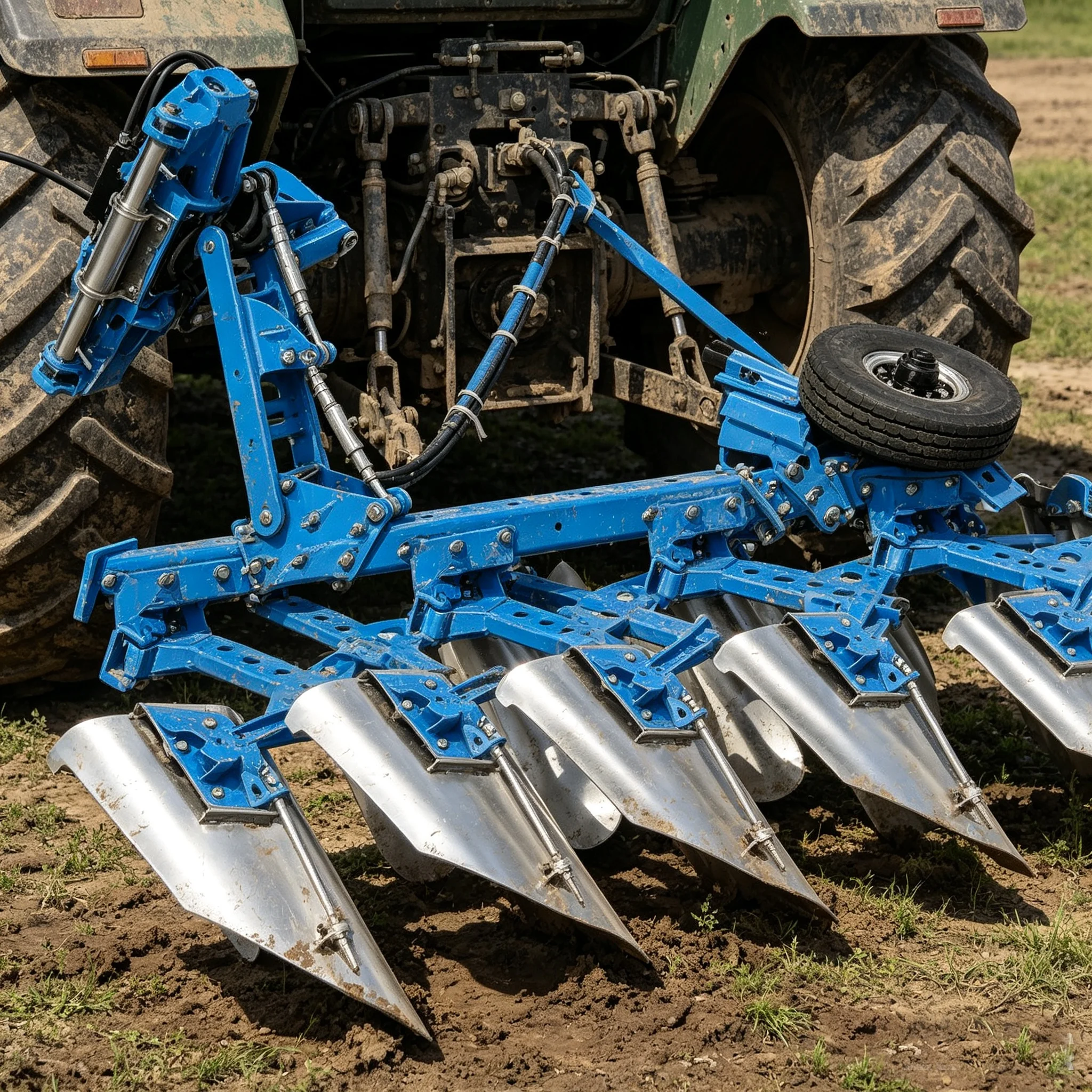 RC 1/14 Bidirectional Flipping Plow for Tamiya Hydraulic Excavator Loader Dump Truck for SCANIA MAN VOLVO Tipper DIY Parts
