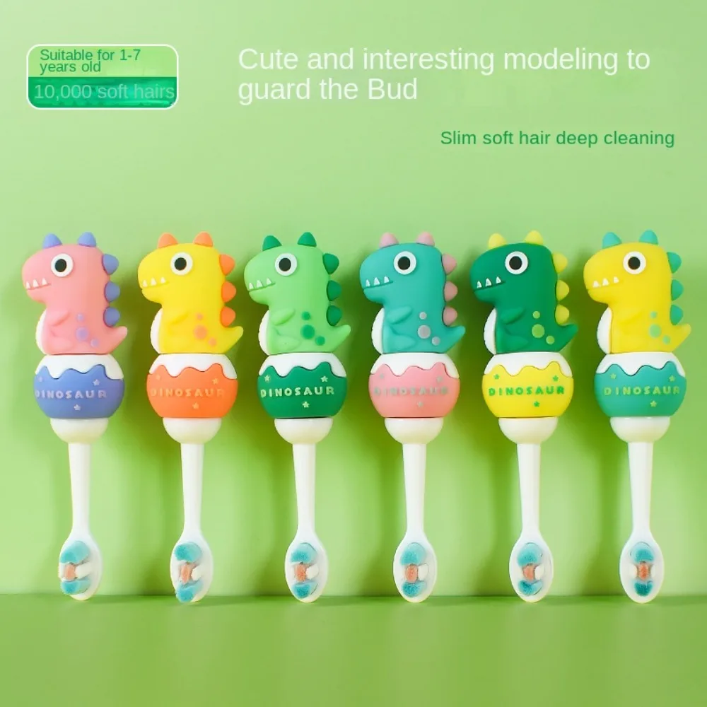 

Eco Friendly Kids Cartoon Toothbrush Soft Oral Care Toothbrush Soft Bristles Gingival Protection Fun Teeth Cleaning Tool Kids