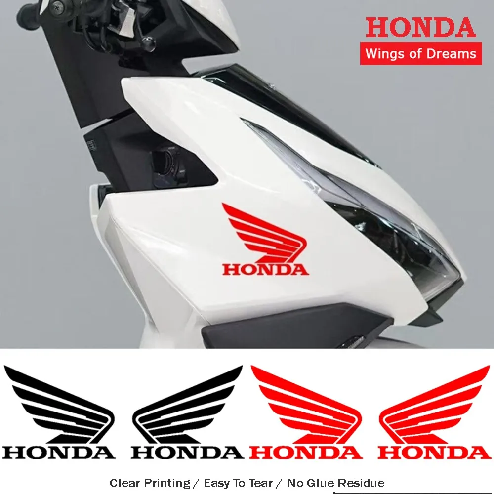 

Honda Special Reflective Car Stickers Motorcycle Body Decoration CBR500R NS150GX Scooter Helmet Trunk HONDA Laser Wings Decals