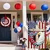 Patriotic Stars and Stripes Eagle Wreath Garden Flag 12x18 Inch, Double-Sided USA Watercolor Yard Flag Outside for 4th of Ju jjp