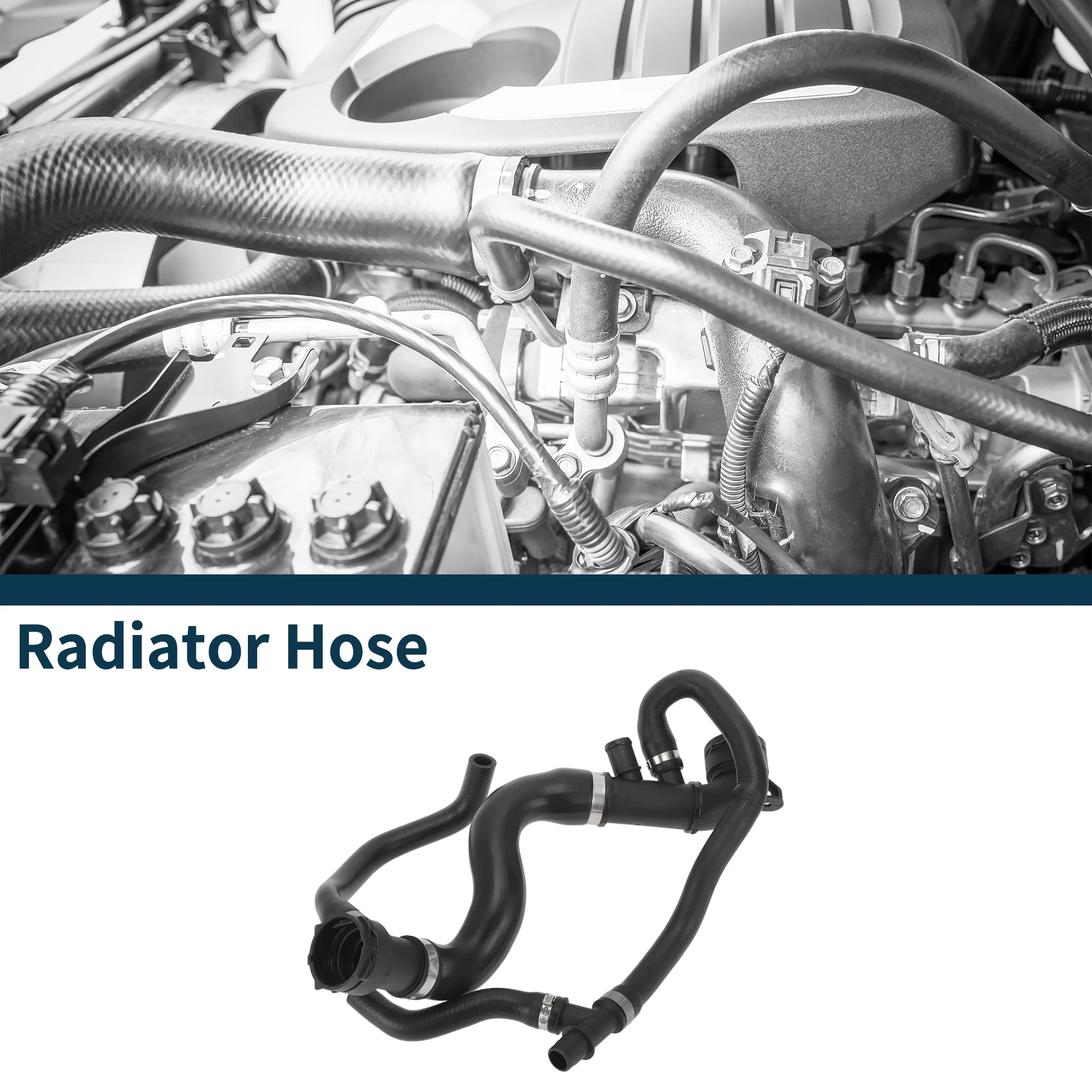 

UXCELL Radiator Hose Heater Hose No.32224779 for Volvo XC90 2016-2021 Black Plastic 1 Pc Lower Water Pipe Good Sealing