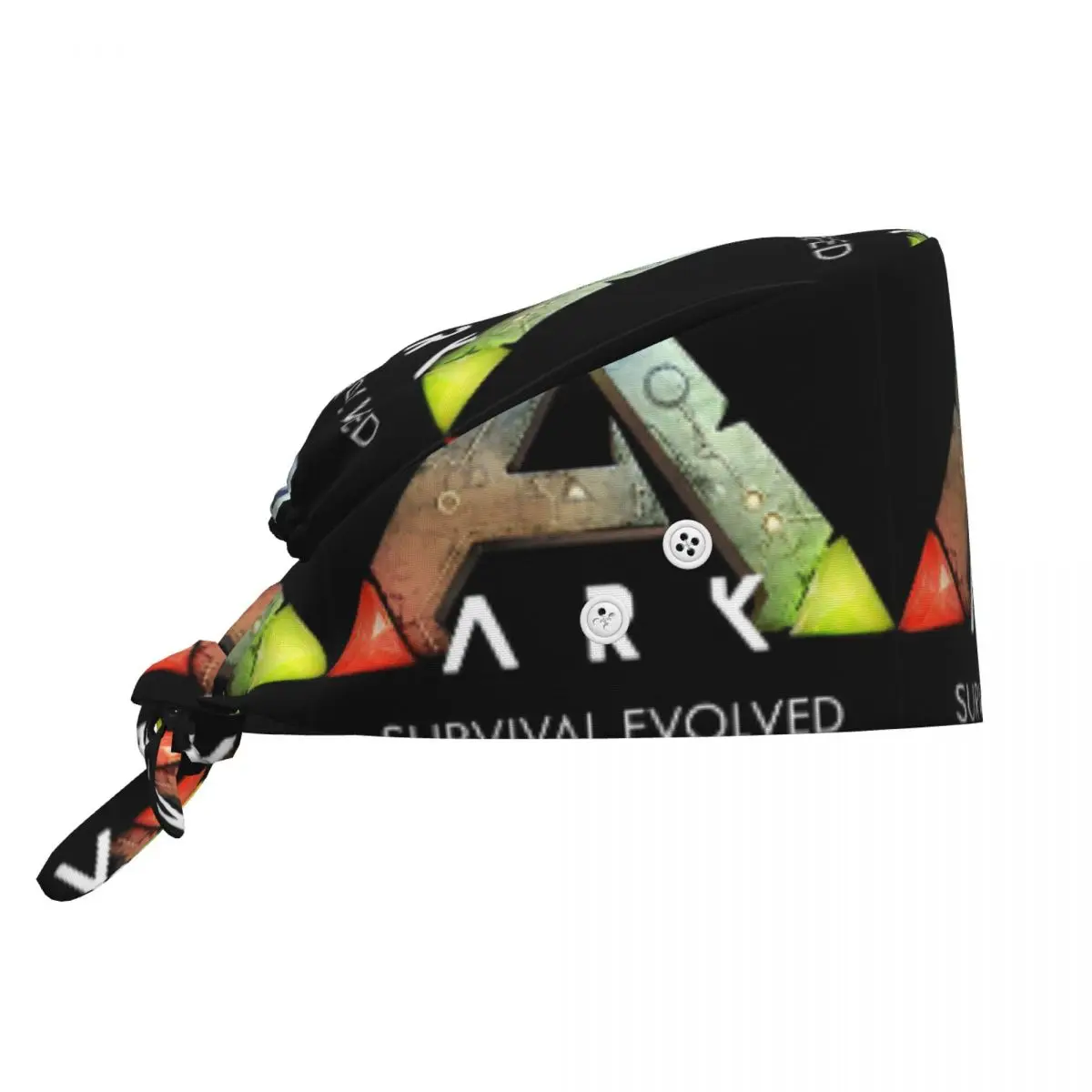 Ark Survival Evolved (Noir) – Bonnet chirurgical réglable pour hommes et femmes, idéal pour les dentistes et les professionnels de la santé