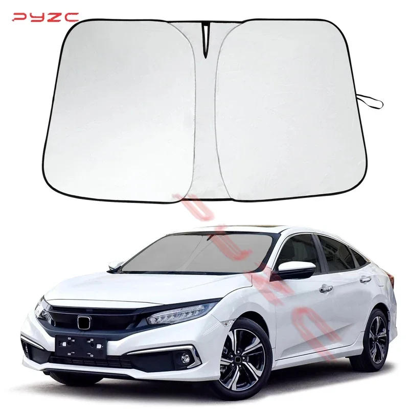 

Солнцезащитный козырек на лобовое стекло для Honda Civic 2016-2021, складной, защищает от УФ-лучей