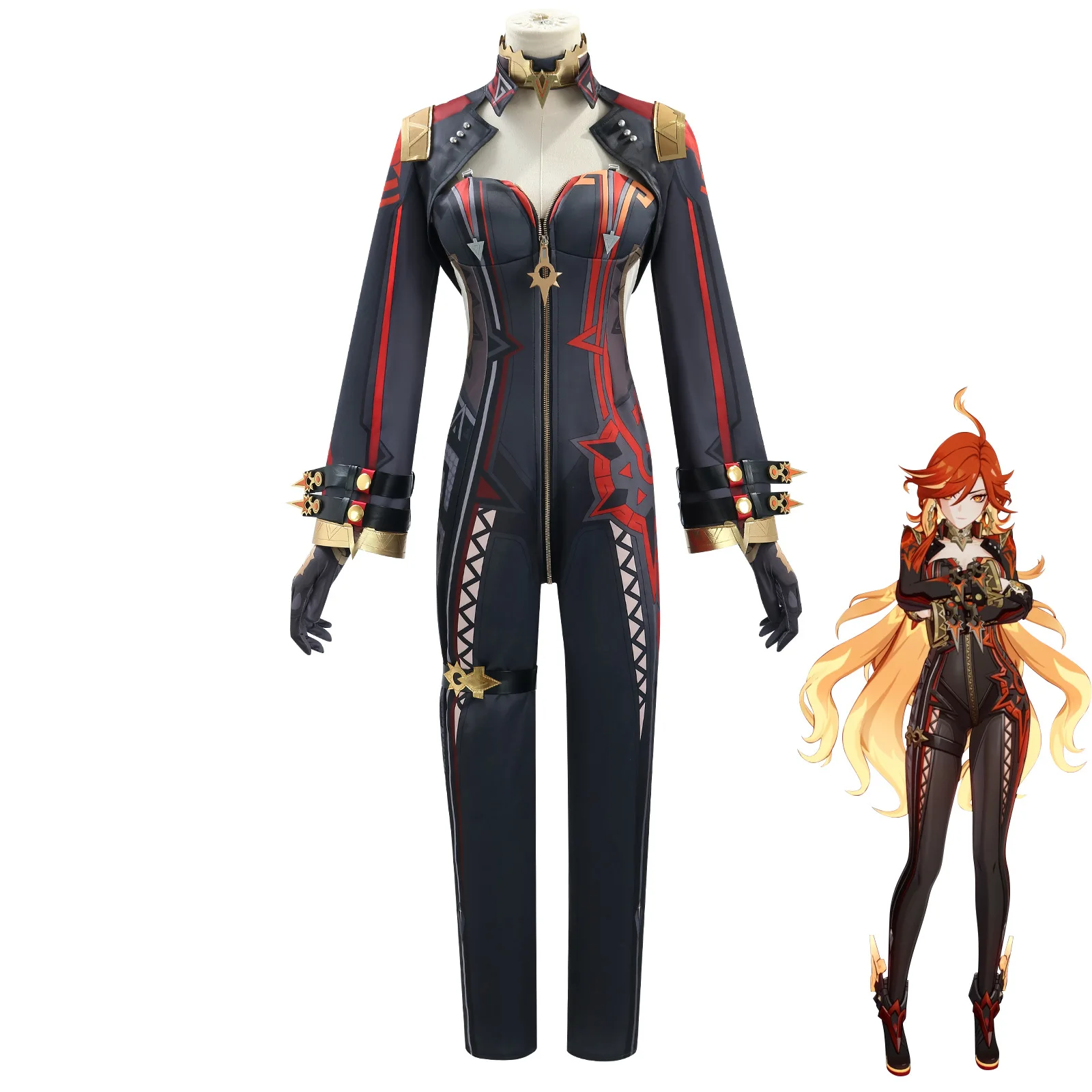 

Genshin Impact Cos Server, The Seventh Ruling Tower, God Of Fire, Mavica Cosplay, Second-dimensional Role-playing