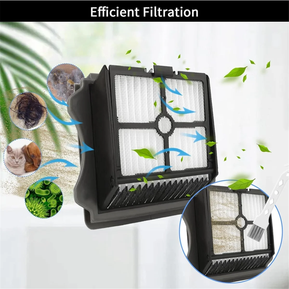 Rodillos de cepillo y filtros HEPA para Tineco Floor ONE S5 S5 Pro2, Kit de piezas de recambio de aspiradora inalámbrica