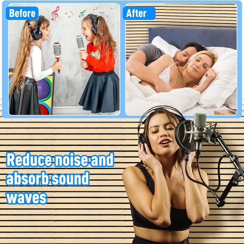 10 pcs polyester fiber felt wall sticker wall decoration, felt self-adhesive sound insulation board sound-absorbing board