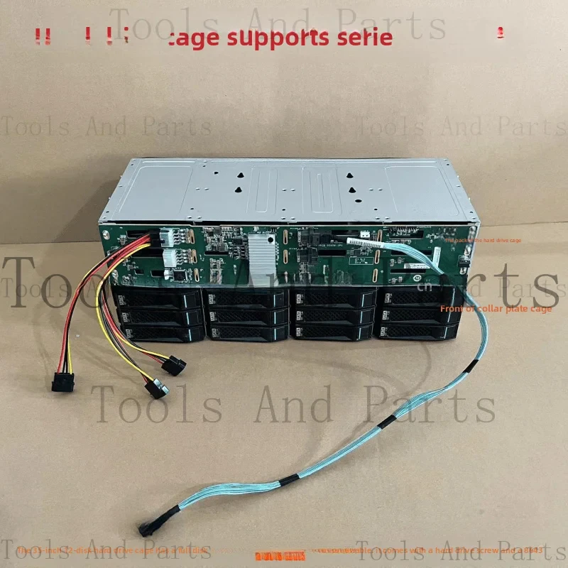 

3.5 Inch 12 Bay Hard Drive Expansion 6GB 12GB SAS SATA 4Pin Power Cage Transfer 8643 To 8087