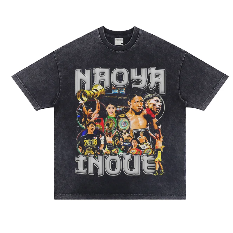 

2025 Naoya Inoue Tee - Naoya Inoue's Heavyweight Pure Cotton American Short-sleeved Imported Print