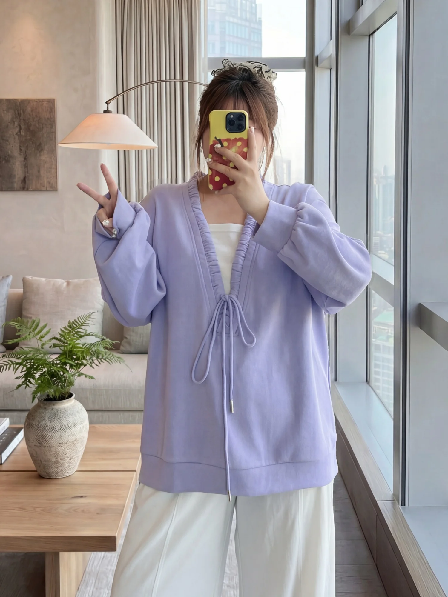 

Loose Long Sleeve Hoodie plus Size Women's Spring New Style Slimming Meat Covering Super Beautiful Sweatshirt Thick Sister