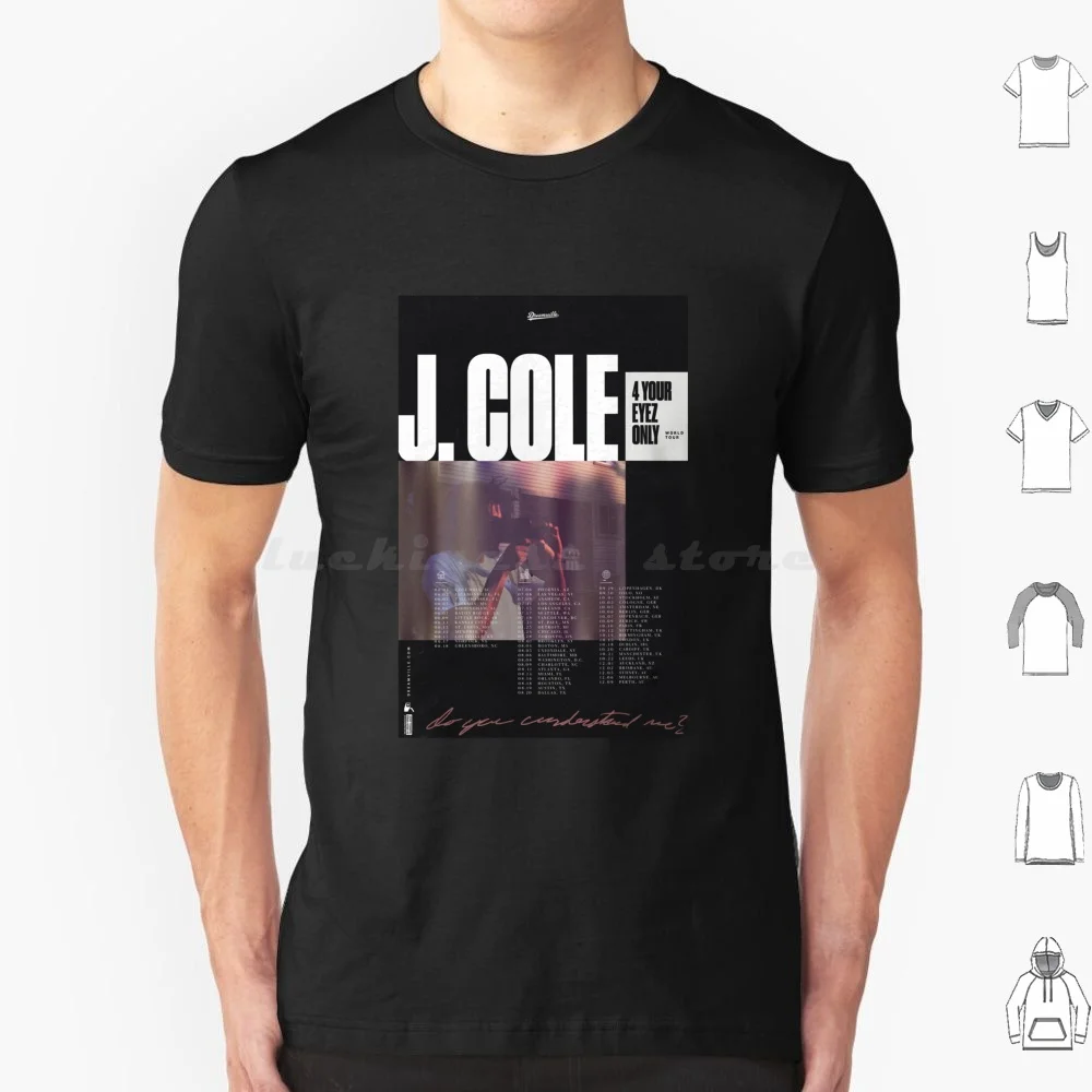 

J. Cole Tour Poster For Fans T Shirt 6xl Cotton Cool Tee J Cole Tour