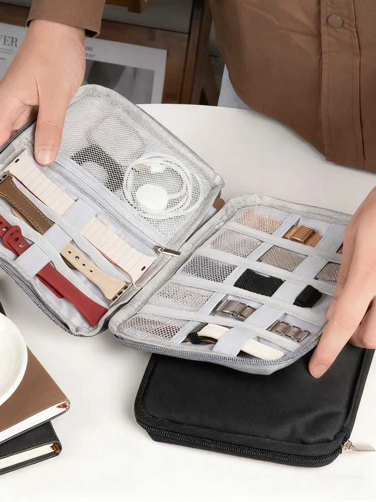 حقيبة أربطة تنظيم محمولة لأجهزة Apple-Samsung-Amazfit-huawei-xiaomi SmartWatch حامل تخزين وحامل الساعات وصناديق الملحقات #1