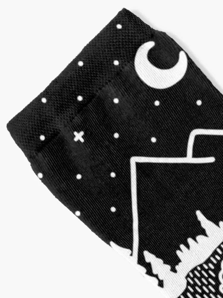 Unwelcome Guest الجوارب الرياضية والترفيهية للأطفال مخصص تشغيل الجوارب الذكور المرأة الرجعية هالوين مضحك جورب السيدات الجوارب الرجال #2