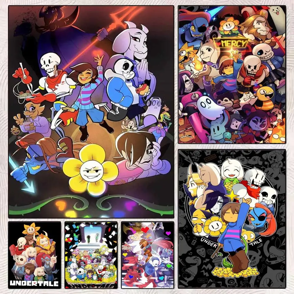 Popular Indie RPG Game U-Undertale Poster Modern Minimalist Wall Art Prints Poster Home Decor Interior Bedroom Living Room