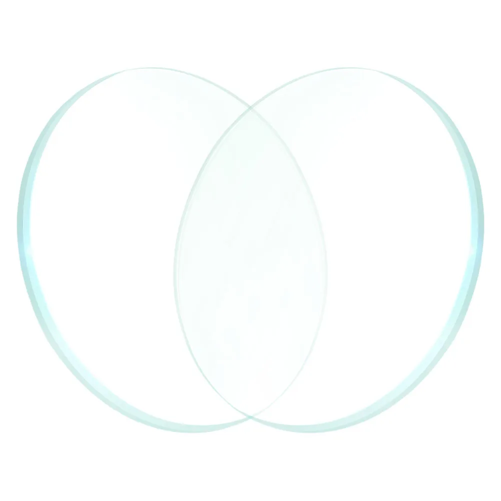 2Pcs Optical Convex Lens High Precision Glass Lenses for Physics Experiments Teaching Tools Science Projects Classroom