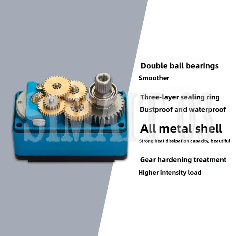 12KG Digital Metal Gear Low Profile Servo | 7.4V High Torque for RC Drift/Robot Arm | Coreless Motor