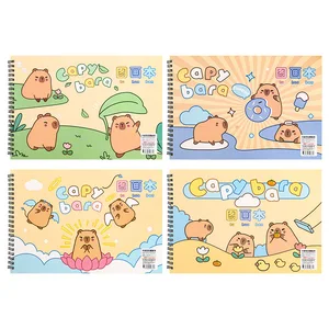 Engrossado a4 sketchbook dos desenhos animados das crianças álbum de desenho bonito doodle pintura livro para crianças arte criativa portfólio 10 principais vendas caderno anime a4 - №3