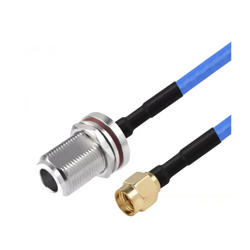 RG402 Coaxial Cable SMA Male SMA Female Reverse to N Female Connector RG402 Blue Semi Flexible 50ohm