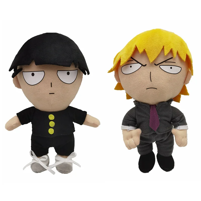 

27cm Kawaii Mob Psycho 100 Plush Doll Toy Kageyama Shigeo Reigen Arataka Anime Stuffed Plushies Puppet Toy Kids Gift For Fans