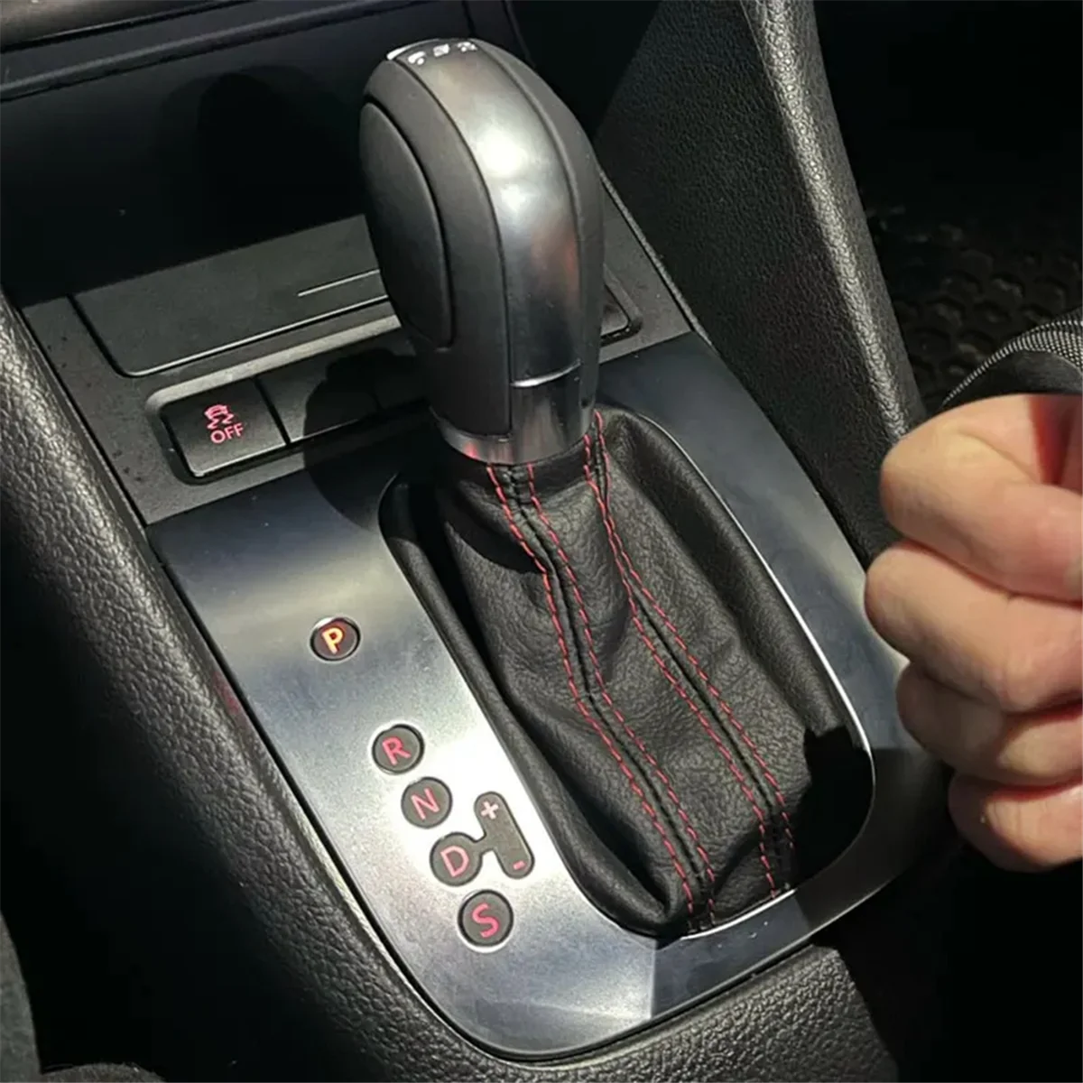 

Автомобильный кронштейн рамы передач DSG, круглая ручка переключения передач, базовая накладка для VW Golf 5 6 MK5 MK6, аксессуары