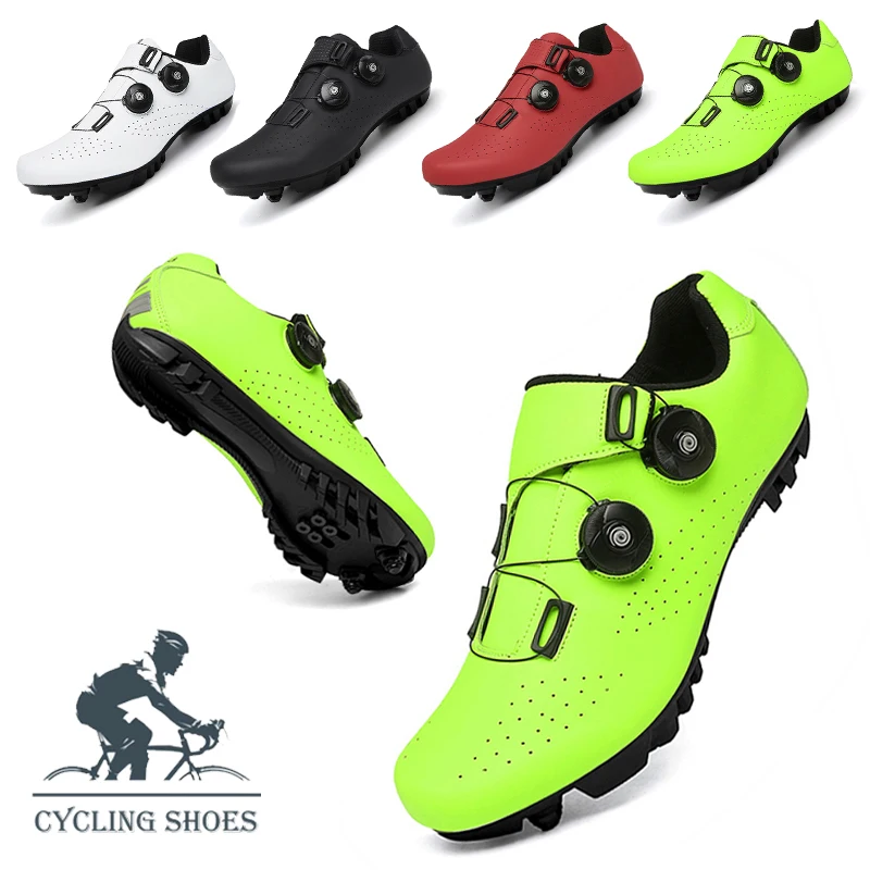 

Zapatillas de ciclismo de montaña para hombre y mujer, zapatos planos con calas, calzado de velocidad Rb, novedad de 2024