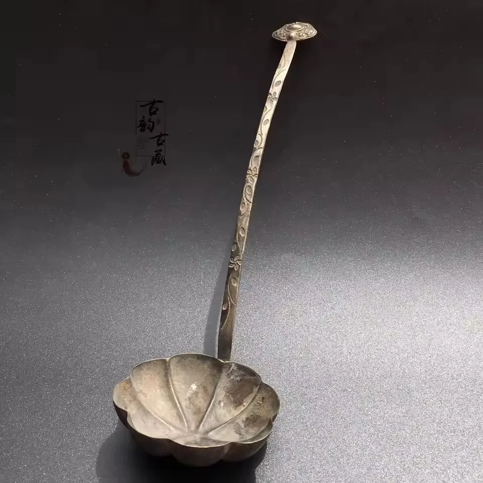 Picture Parameters Antique Collection of Old Silverware, Copper , Hanging Wine, , Pickup, Household Wine, Spoon Antiques