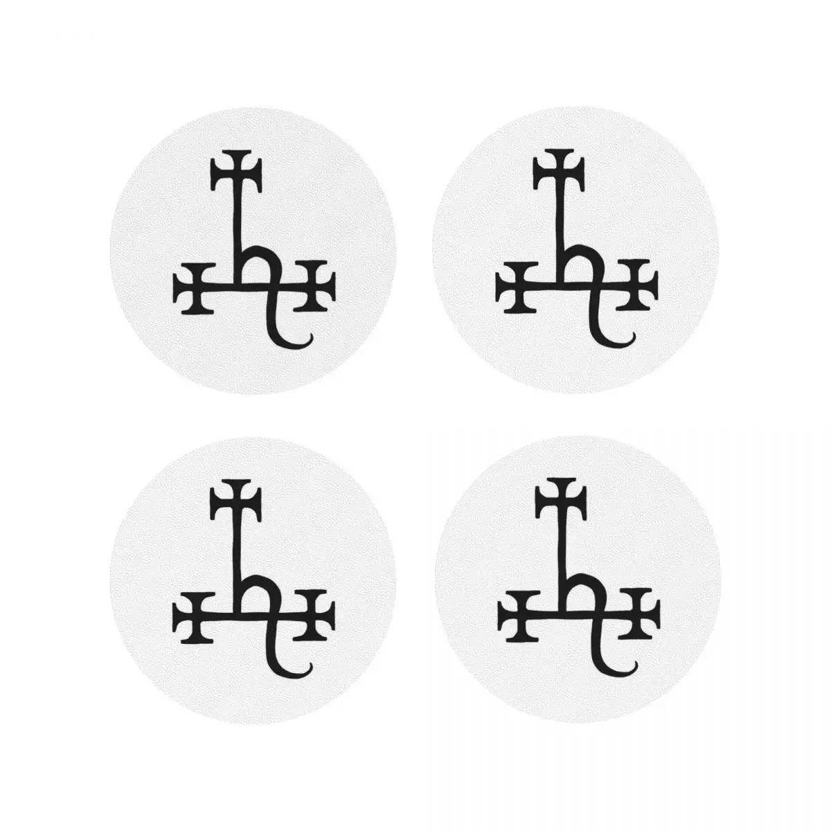 

Подставки Sigil Of Lilith, кухонные салфетки, нескользящие изоляционные коврики для чашек, кофейных ковриков для декора, домашняя посуда, подушечки, набор из 4 шт.