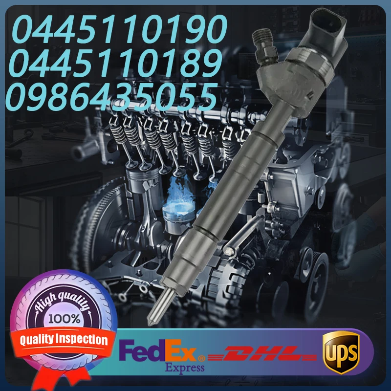 

0445110190 0445110189 A6110701487 0986435055 Diesel Fuel Injector For Mercedes-Benz Sprinter OM11 2.2 2.7 CDI Diesel Engine