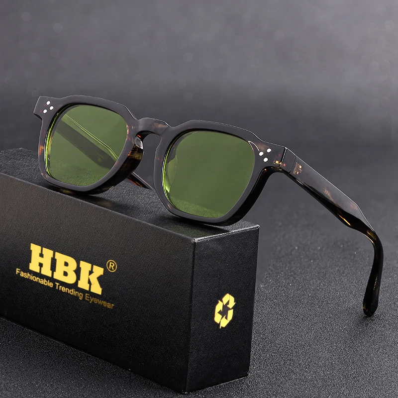

HBK Retro Square Sunglasses Men Punk Sun Glasses for Women Fashion Travel Outdoor Cycling UV400 Lunette De Soleil Homme