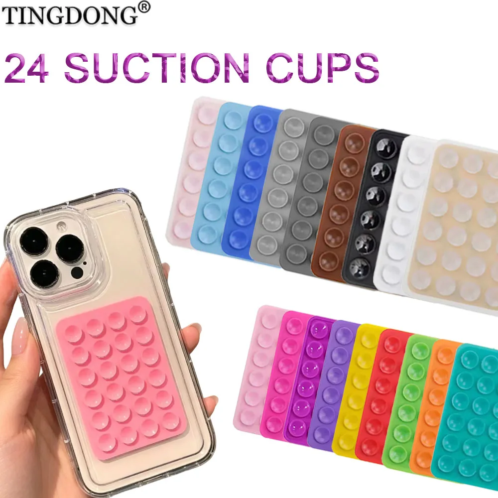 

Candy Color Silicone Suction Cup Phone Holder, Universal Mount for Phone, Tablet, Luggage