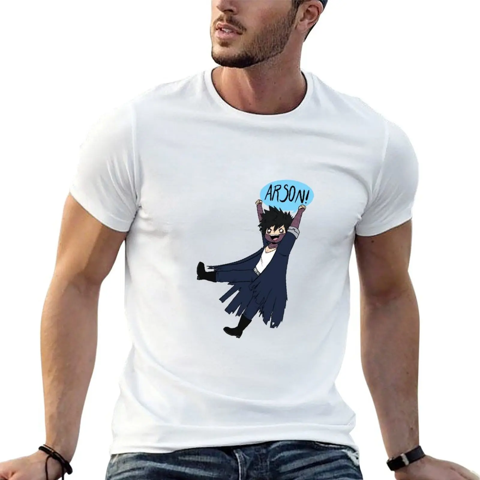 Dabi “Arson” Design T-Shirt topping vintage clothes mens clothes