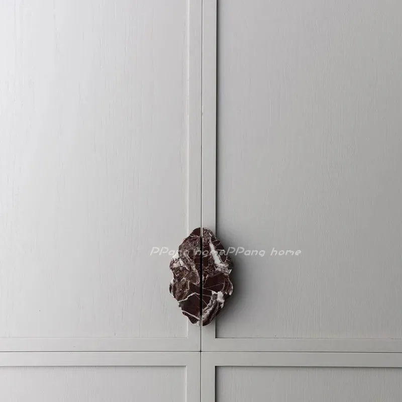 Italian light luxury natural marble handle designer model room advanced