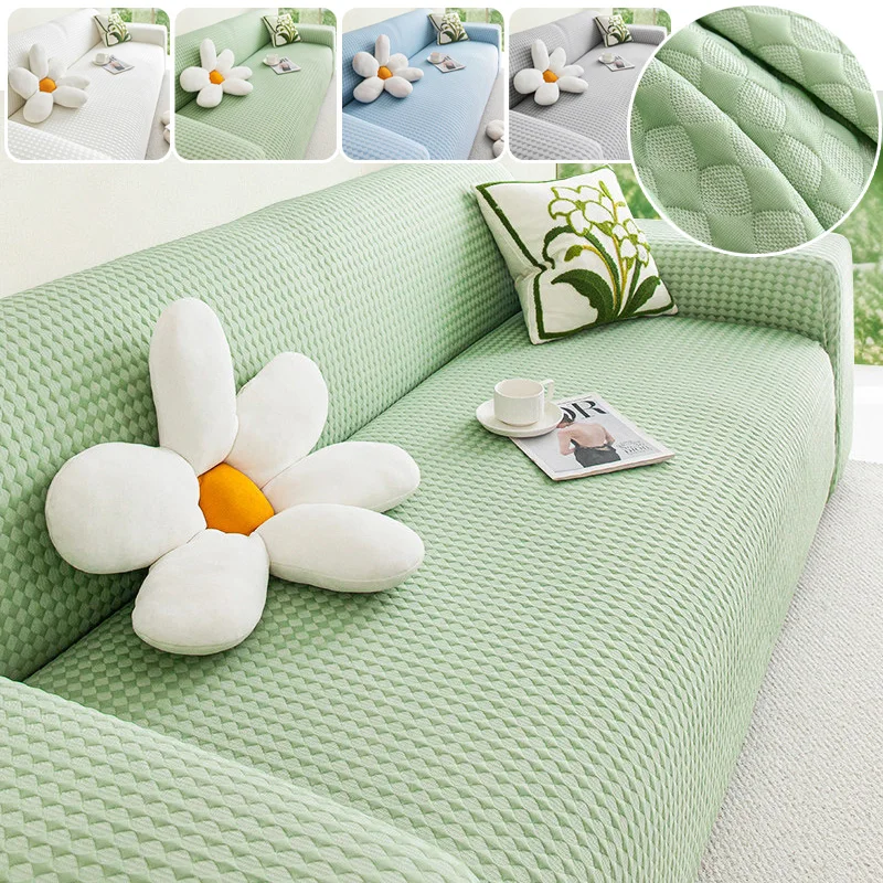

1PC Solid Color Summer Cooling Ice Bead Sofa Slipcover Soft Breathable Couch Protector Ideal For Hotel Household Living Room Use
