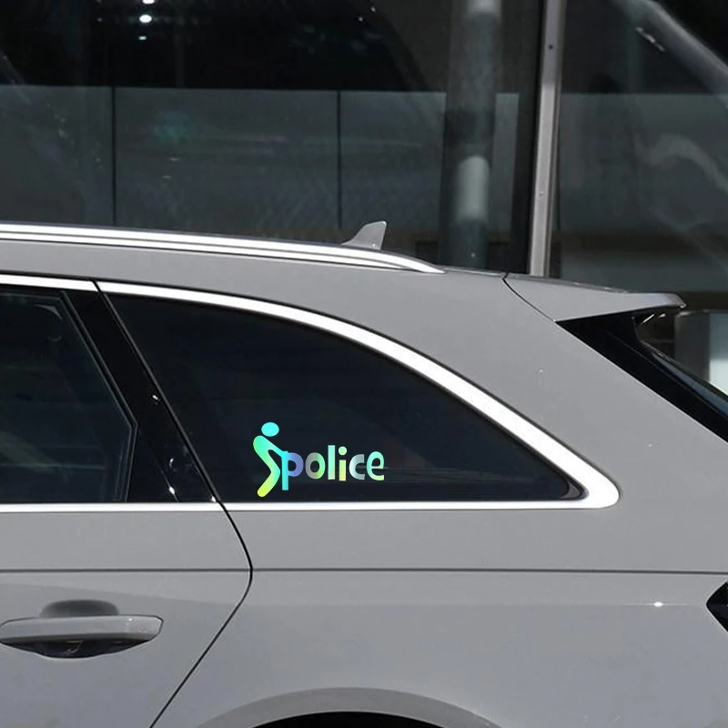 ملصق جسم السيارة الكرتوني ثلاثي الأبعاد ، تصميم السيارة ، الشرطة الإبداعية المضحكة ، JDM ، PVC ، نقش النحت ، الفينيل ، صائق الديكور