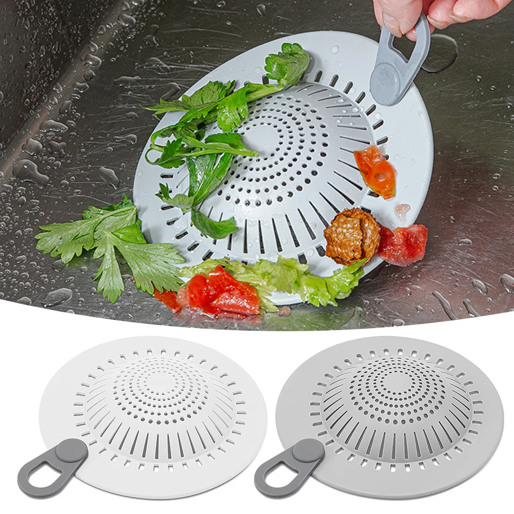 Drainage Filter Mesh Silicone Sink Strainer Anti-Blocking Floor Drain Filter Shower Drainage Protection Garbage Filters