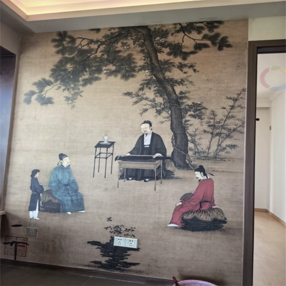 

Пользовательские голубые лесные обои, 3D обои, панели, украшение дома, пейзаж, фотообои для гостиной, спальни, украшение стены