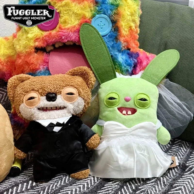 

Fuggler Hot Sale Wedding Day Limited Edition Series Ugly Cute Teeth Monster Plush Doll Ornament Desktop Toy Girl Festival Gift