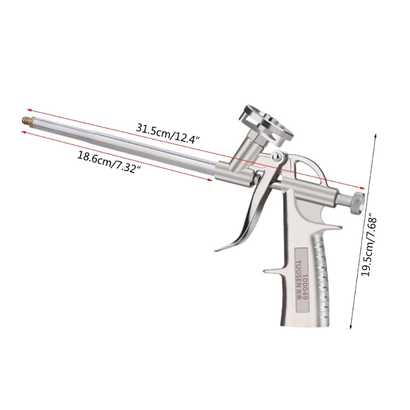 Foam Expanding SprayGun Foam GlueGun All Metal Polyurethane Foam Sealant Specias Manual Tool For House Renovation