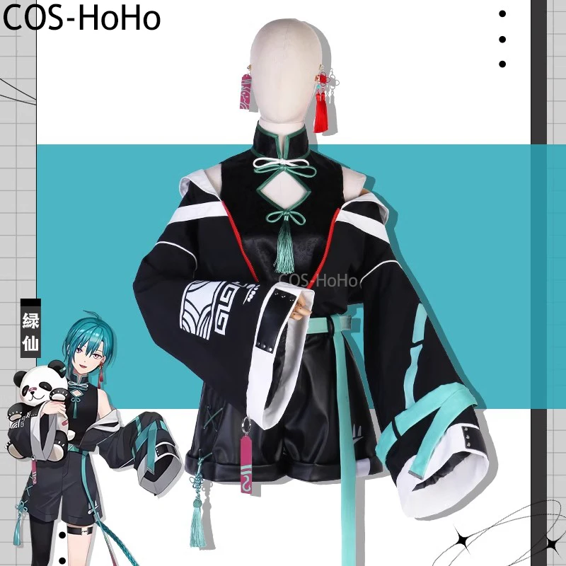 

COS-HoHo Vtuber Ryuu Shen игровой костюм прекрасная униформа косплей костюм Хэллоуин карнавальная вечеринка наряд для ролевых игр унисекс