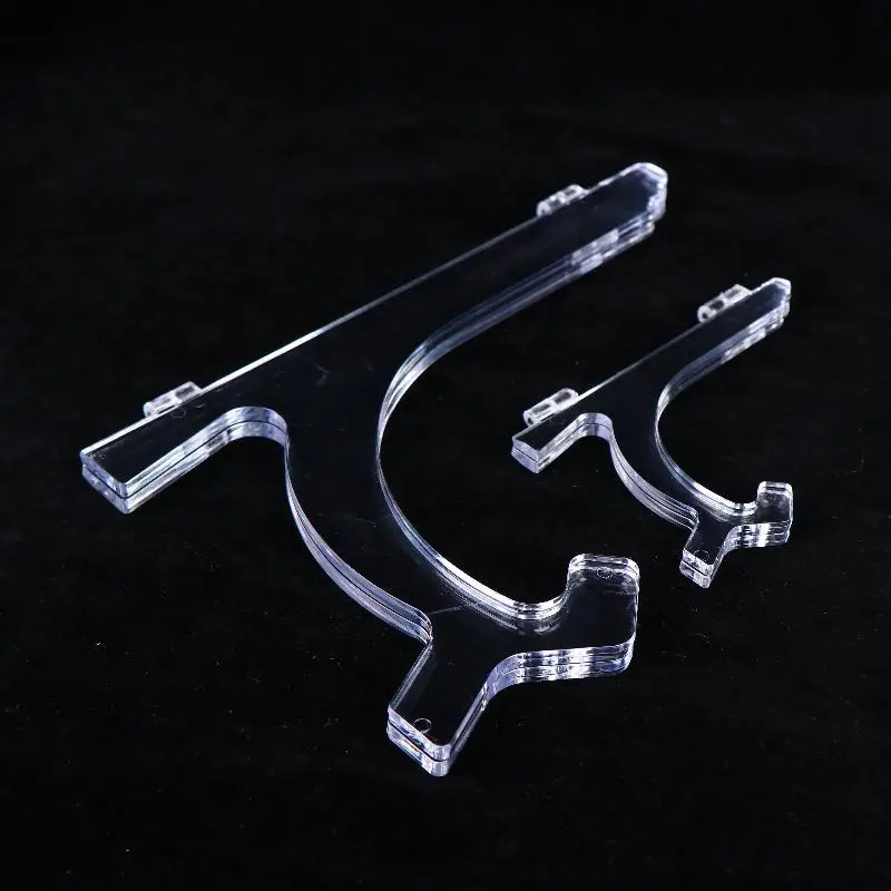 Portable Transparent Acrylic Dish Display Stand Foldable Photo Frame Stand Plate Saucer Pottery Display Home Storage RackJYA1