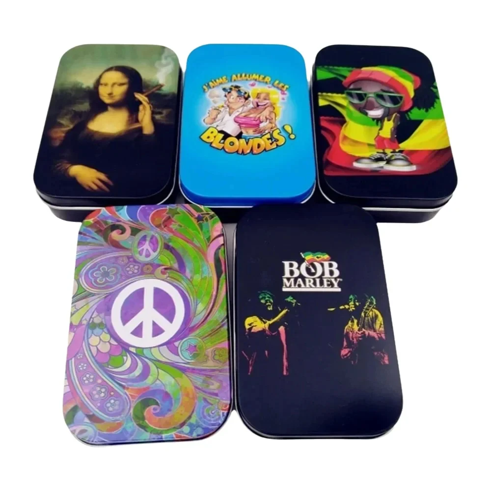 

Fashion Tin Storage Box Tobacco Box humidor rolling paper box Cigarette Case Box Holder