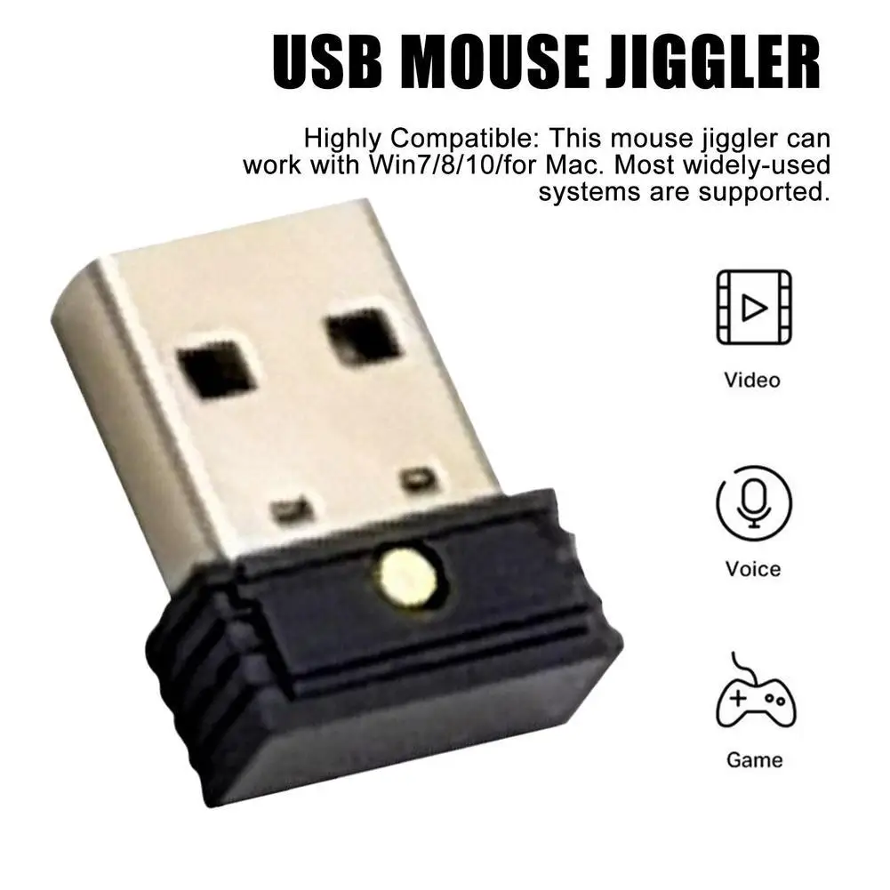 NEW USB Undetectable Automatic Computer Mouse Computer Movement Jiggler Keeps Simulate Mouse Awake Mover Shaker