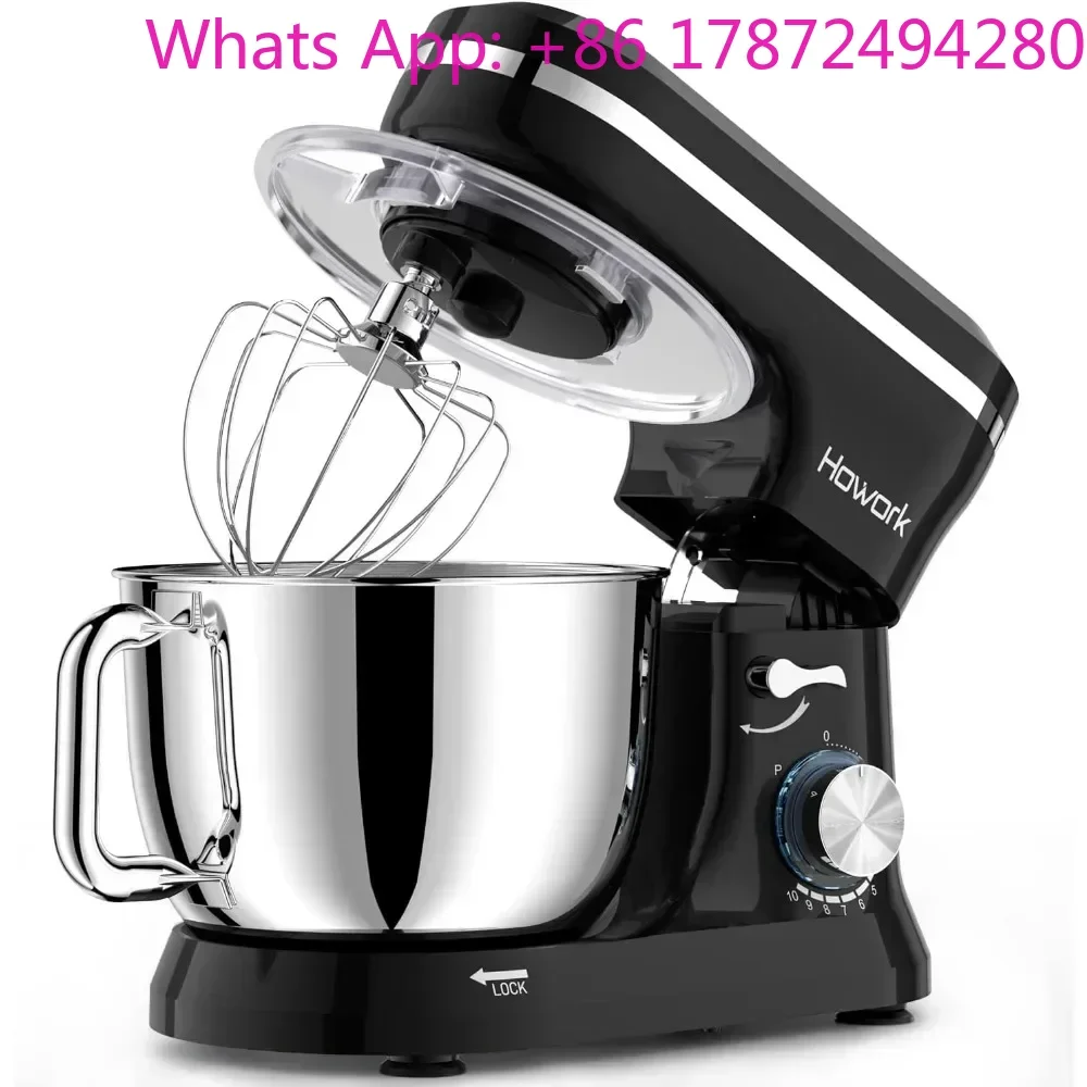 Hot Sales Electric Stand Mixer,10+p Speeds With 6.5QT Stainless Steel Bowl,Dough Hook, Wire Whip & Beater,for Most Home Co