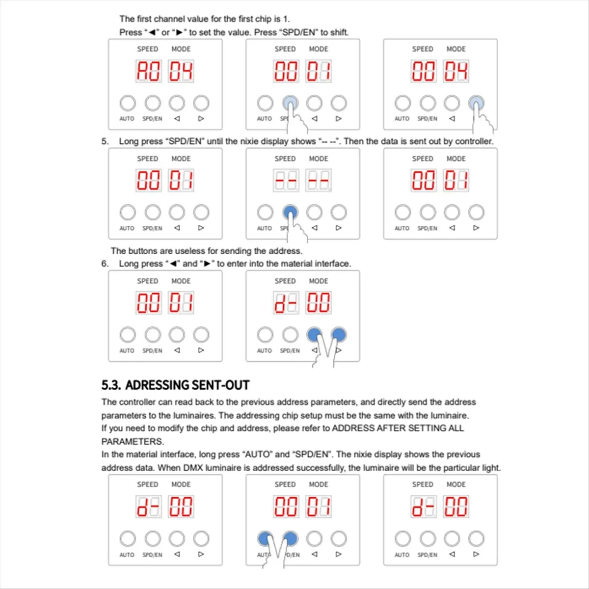 

Программатор адресных кодов HowAA87 SW201 DMX512, программатор адресов TM512/SM16512/UCS512/GS8512 и т.д., для устройств программирования кодов DMX512