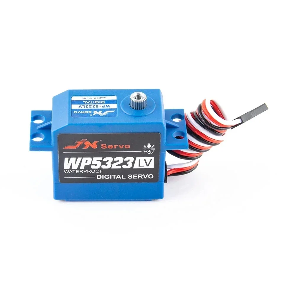 

Jx 23kg Digital Waterproof Servo WP5323LV 6.0V IP67 Full Waterproof Standard Metal Gear Servo for 1/8 1/10 RC Car,Boat Parts