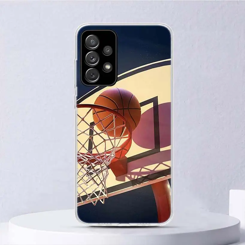 Basketball Basket Sports Soft Case For Samsung Galaxy A15 A14 A13 A12 A55 A54 A53 A52 Phone Cover A35 A32 A33 A25 A23 A22 A05S A
