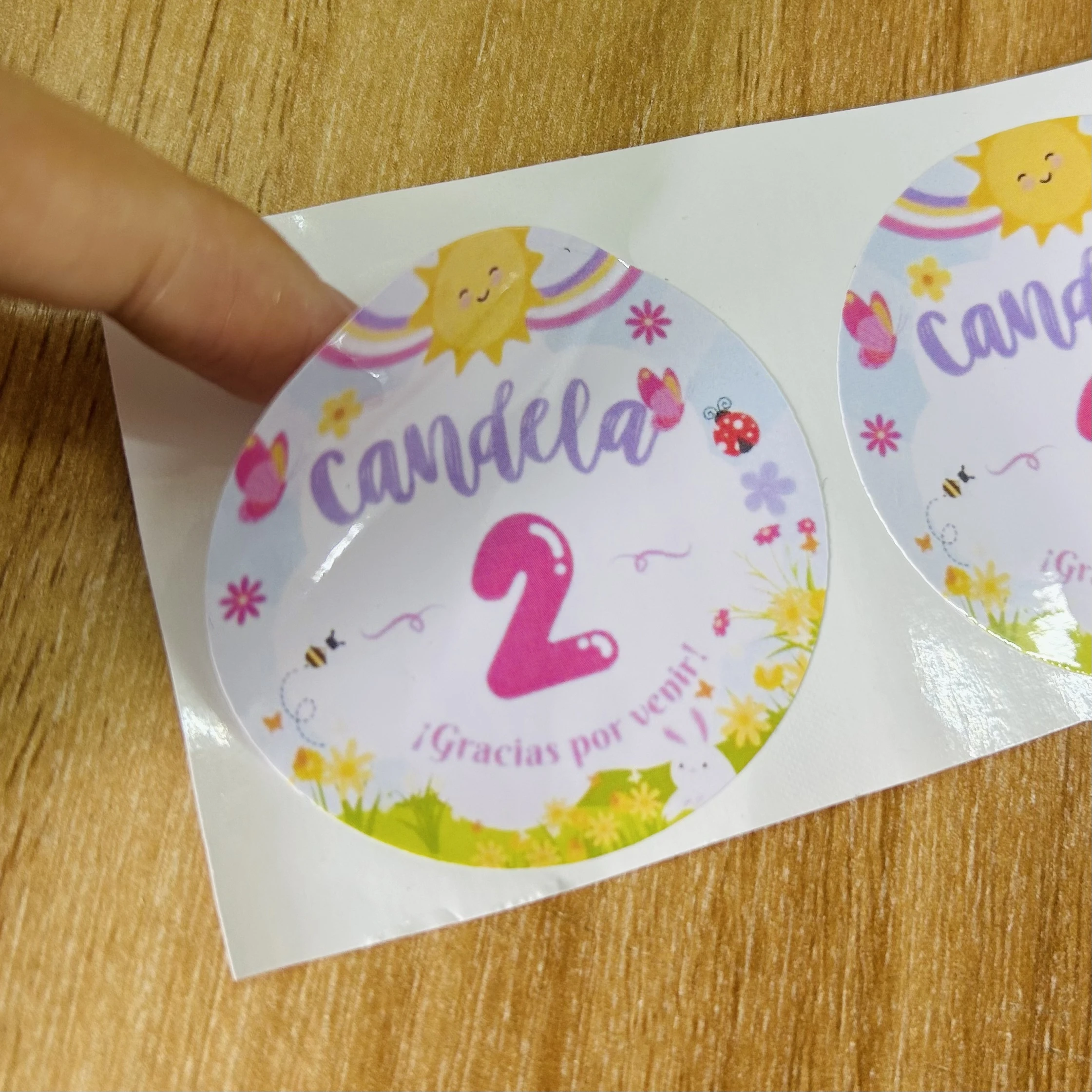 500 piezas de pegatinas de PVC, pegatinas personalizadas con logotipo de boda, pegatinas personalizadas con adhesivo