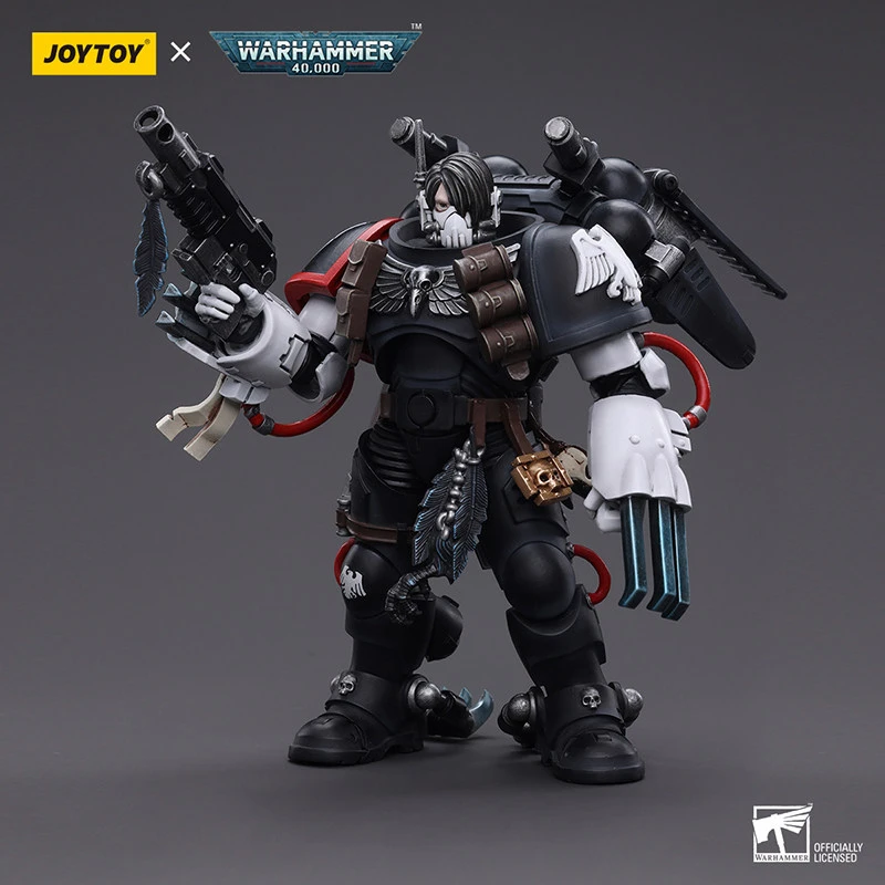 JOYTOY Warhammer 40000/40k Raven Guard Chapter Master Kayvaan Shrike Actionfigur Puppe Modell Geschenk Dekoration Sammlung