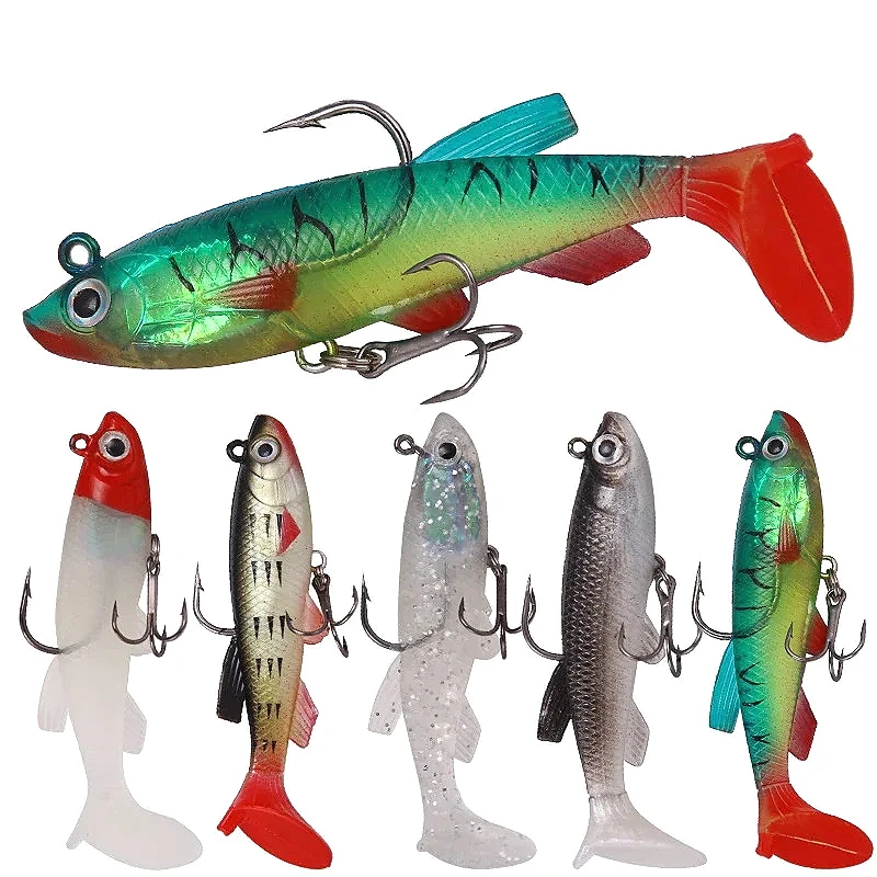 

8.5cm 13g T Tail Soft Bait Soft Lures Silicone Bait Goods for Fishing Sea Fishing Pva Swimbait Wobblers Artificial Tackle