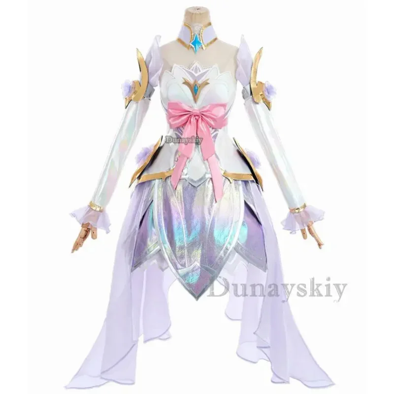 Seraphine LOL Crystal Rose Costume Cosplay Gioco LOL Seraphine New Skin Rose Design Outfit Halloween Accessori per personaggi donna