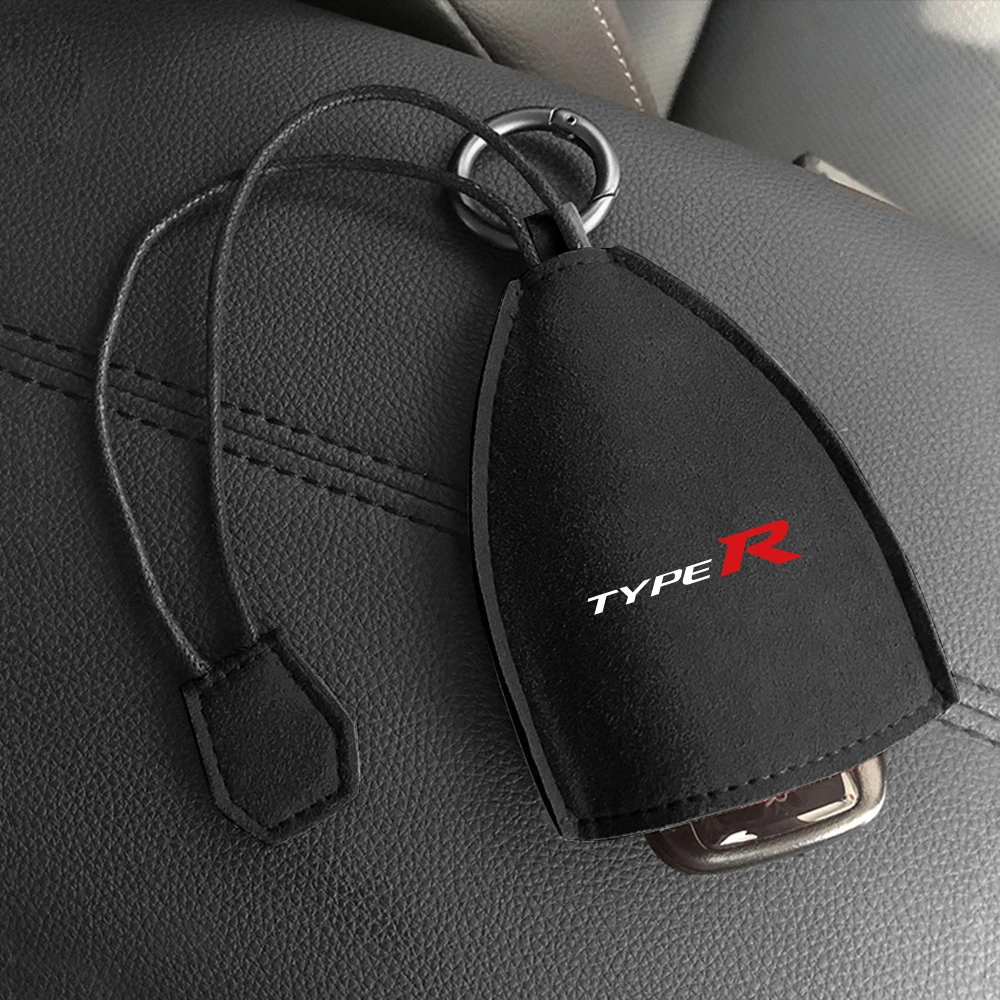 Suede Car Key Protective Case For Honda Civic Type R Fk7 Fk8 Fk5 Fk2 Type S Car Key Wallet Auto Key Protective Accessories